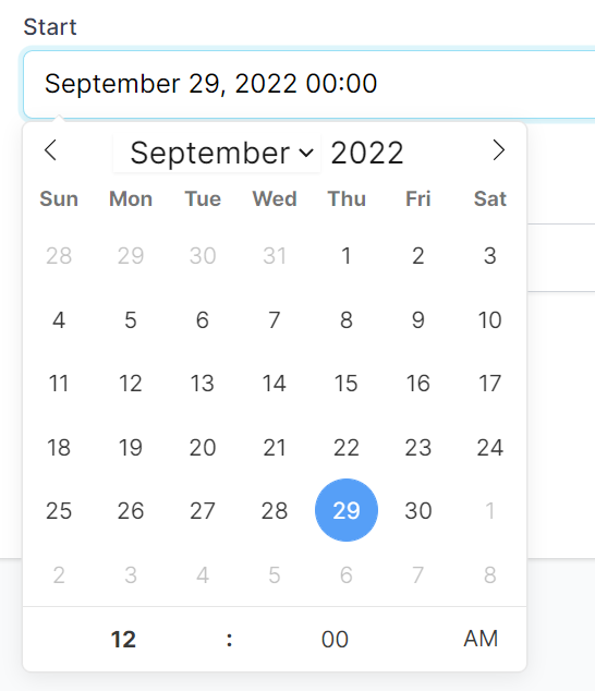 Date picker