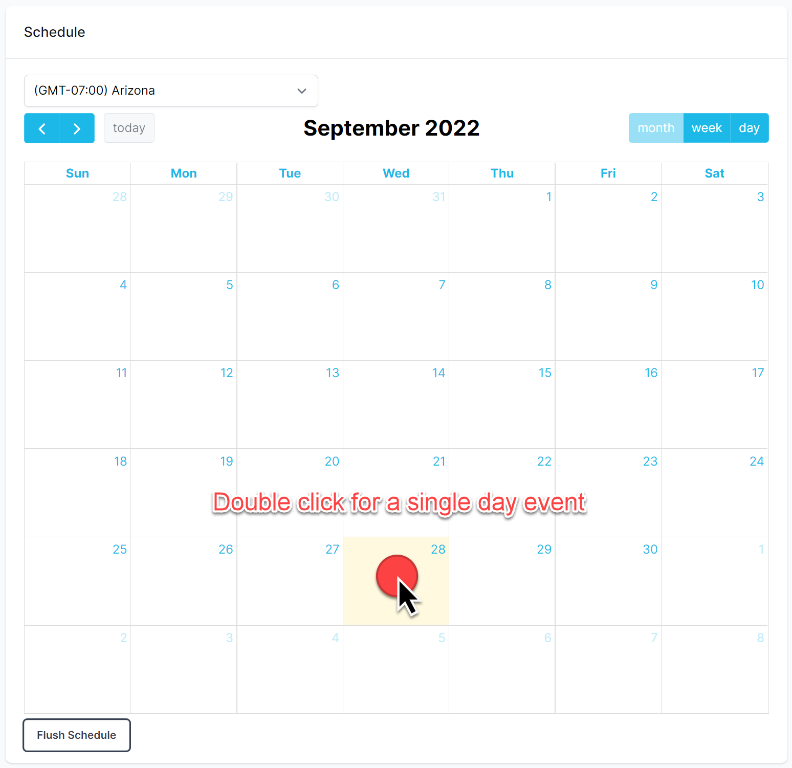 Single day event