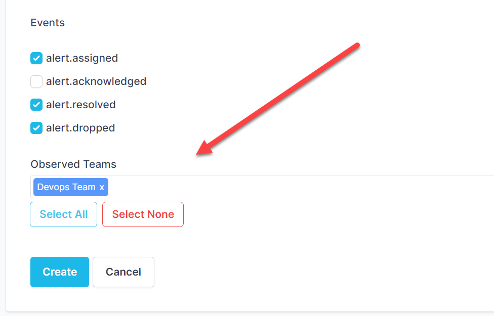 assign alerts