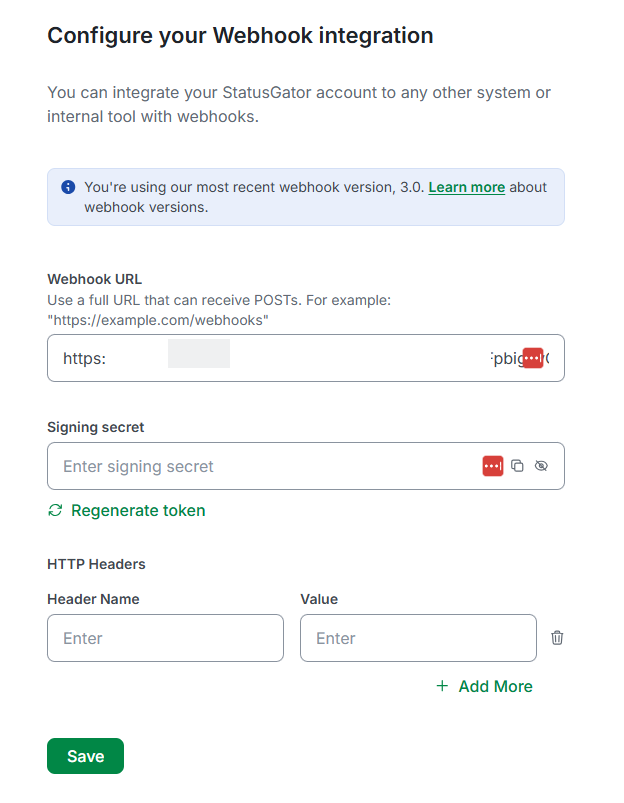 StatusGator PagerTree Webhook Integration